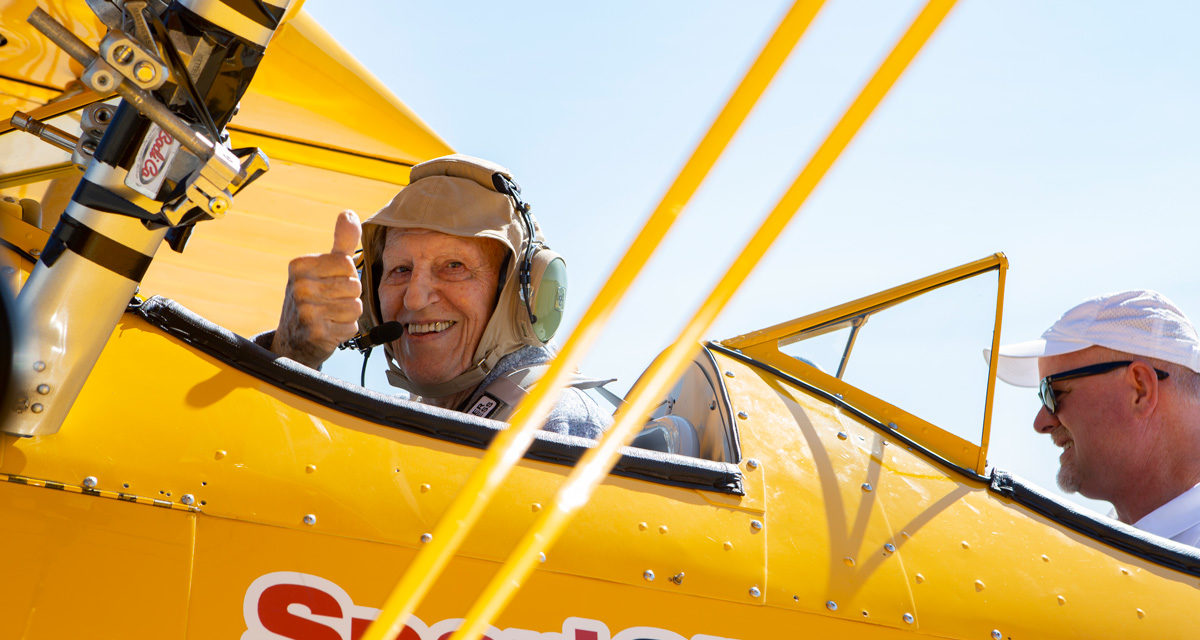 Veterans Own the Sky as The Spirit of Wisconsin Biplane Makes its Debut